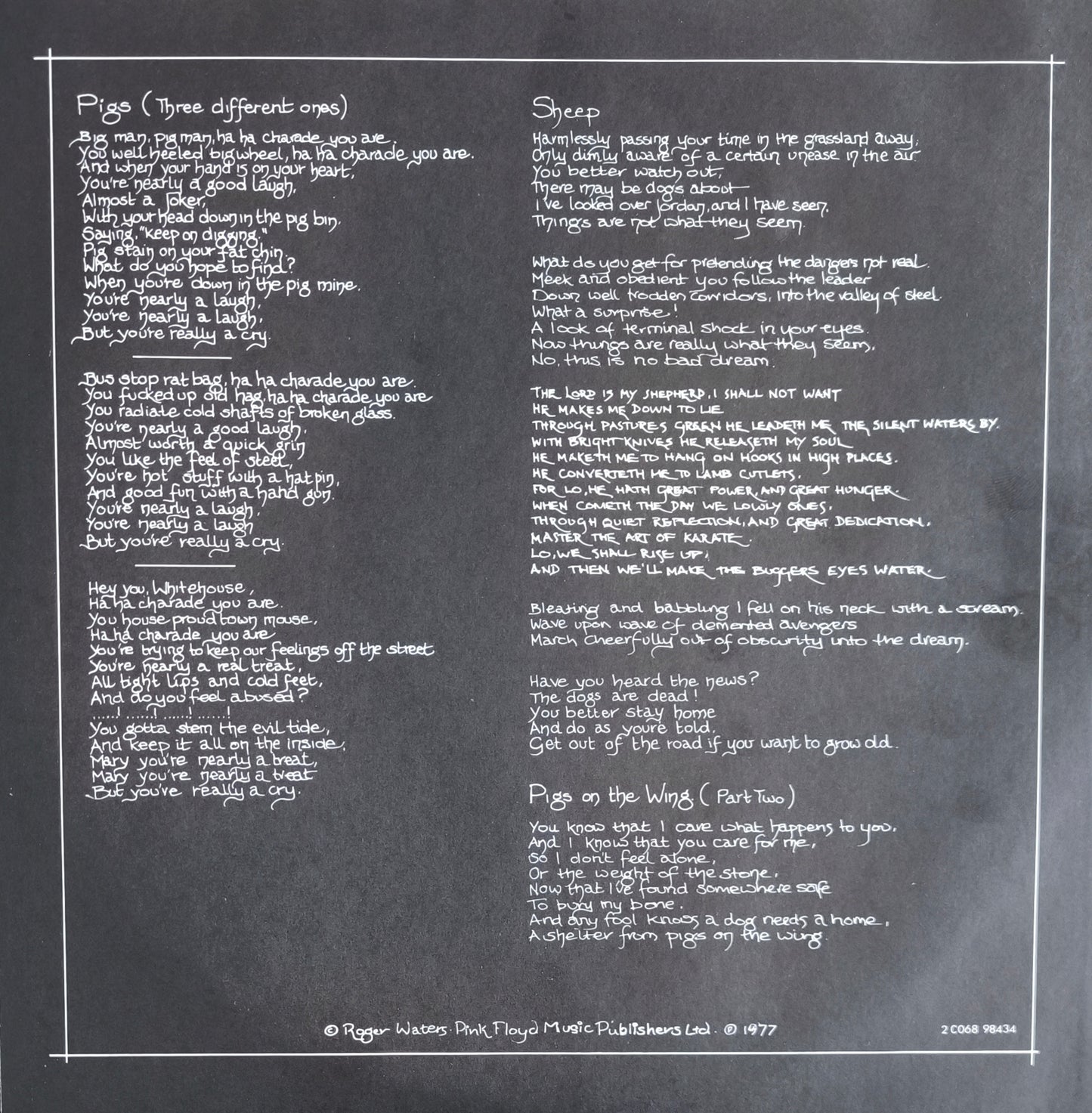 PINK FLOYD - Animals