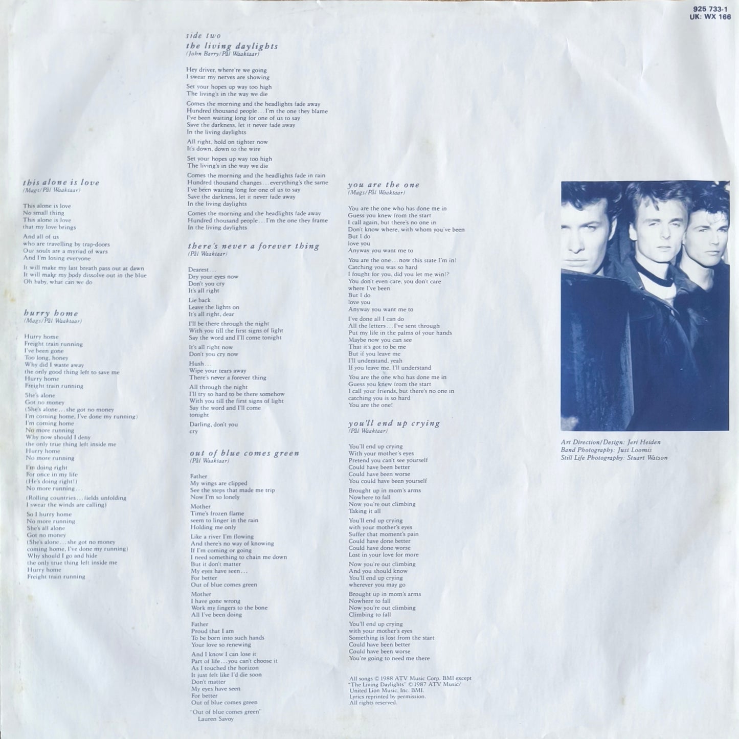 A-HA - Stay On These Roads