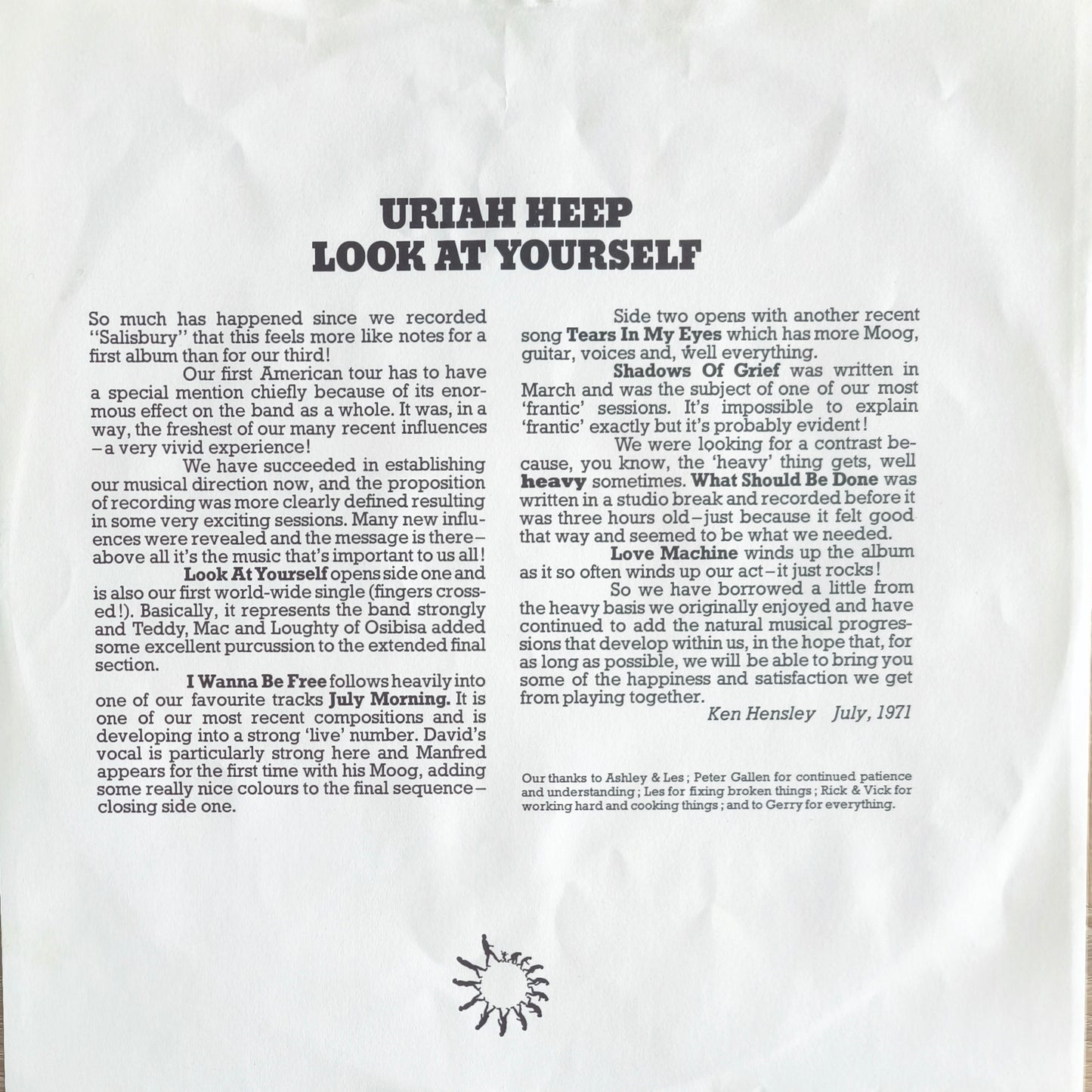 URIAH HEEP - Look At Yourself