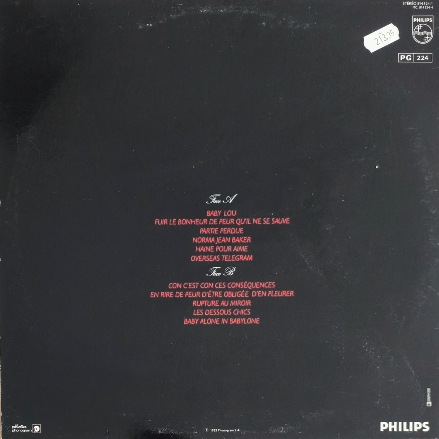 JANE BIRKIN - Baby Alone in Babylone