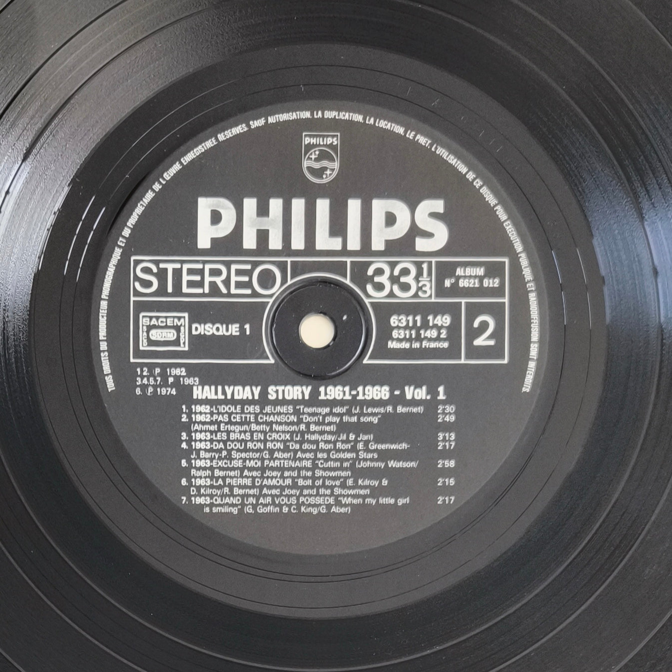 JOHNNY HALLYDAY - Hallyday Story 1961 - 1966