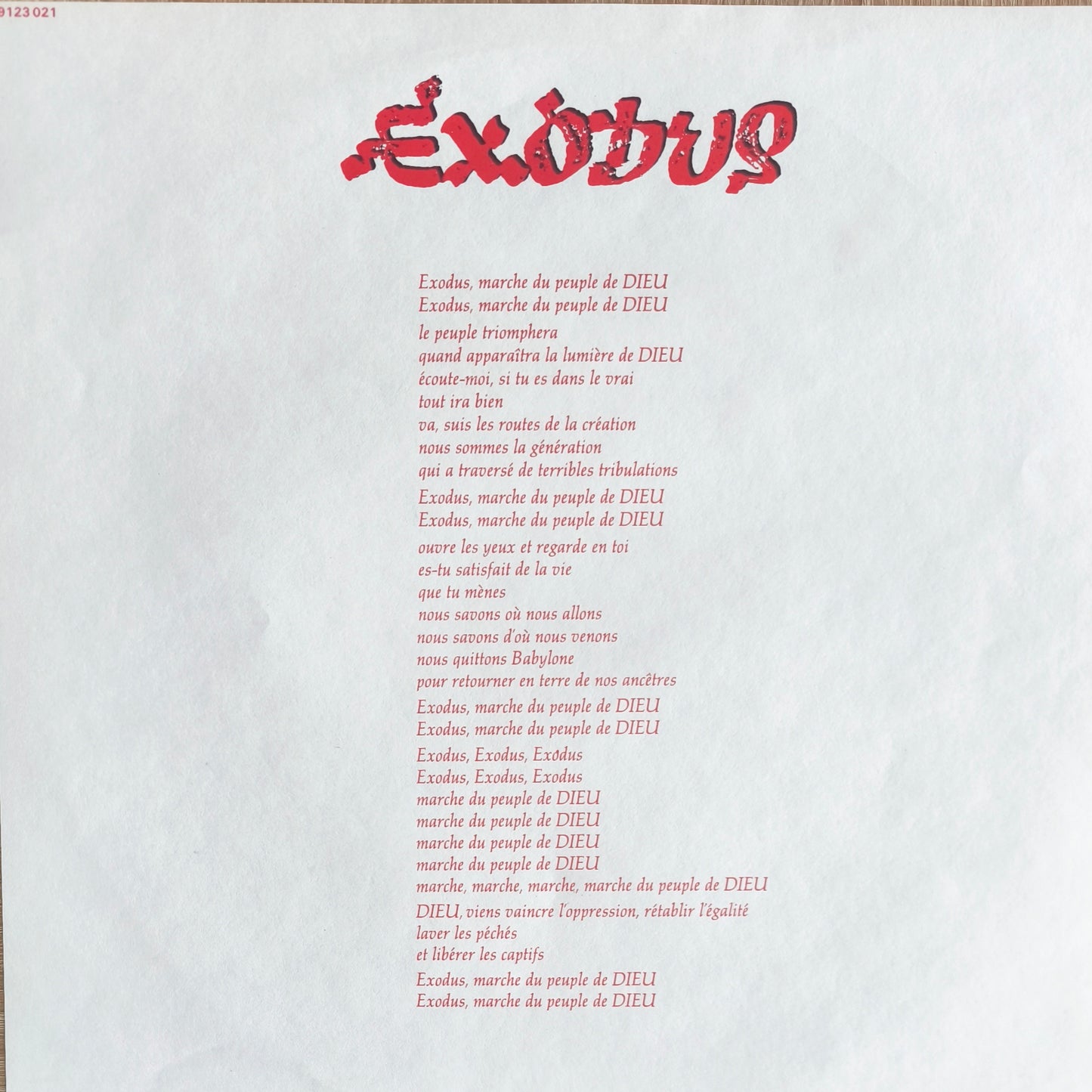 BOB MARLEY & THE WAILERS - Exodus