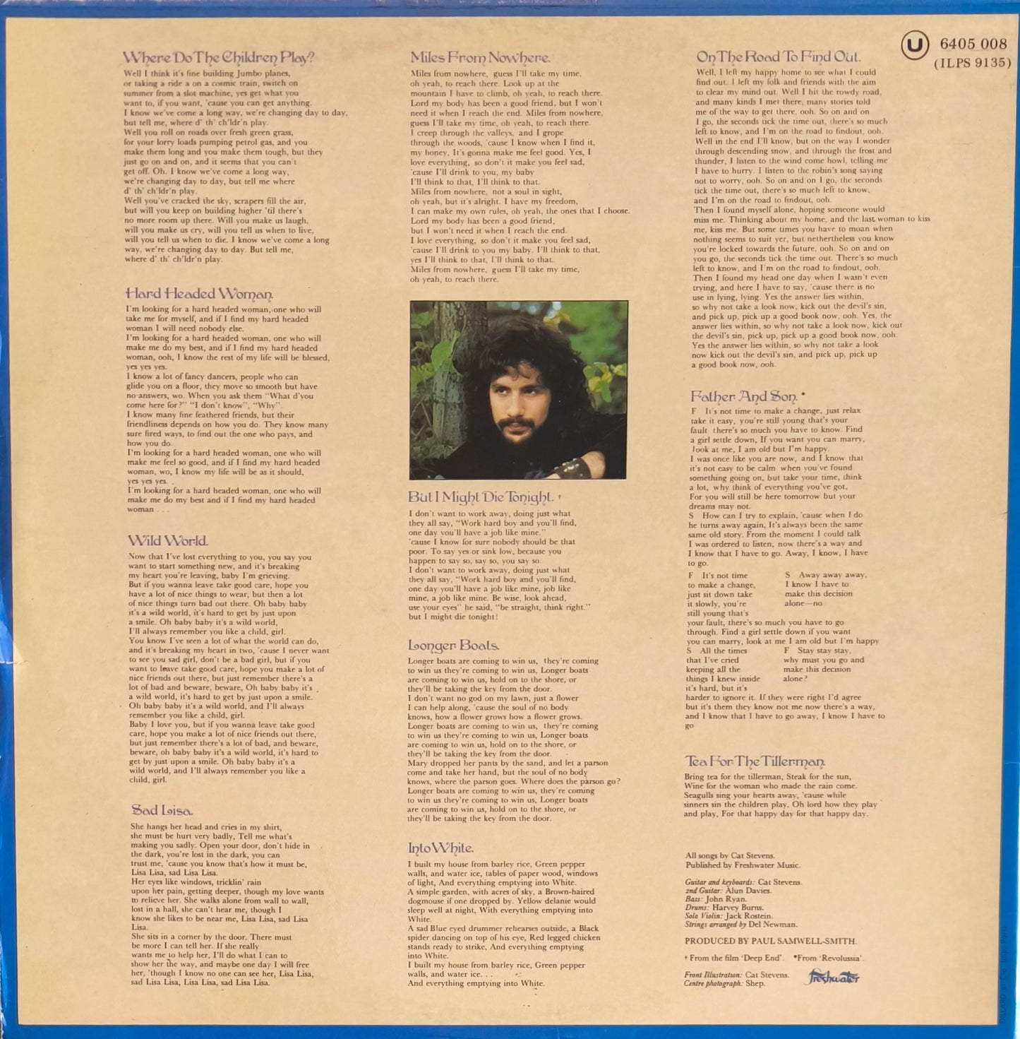 CAT STEVENS - Tea For The Tillerman
