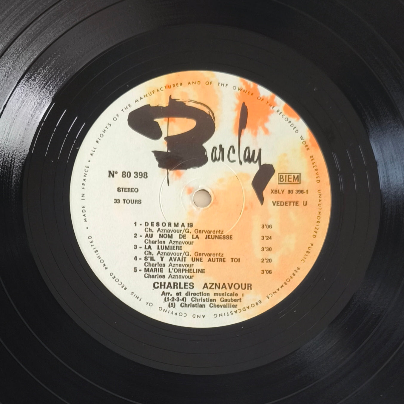 CHARLES AZNAVOUR  - Désormais...