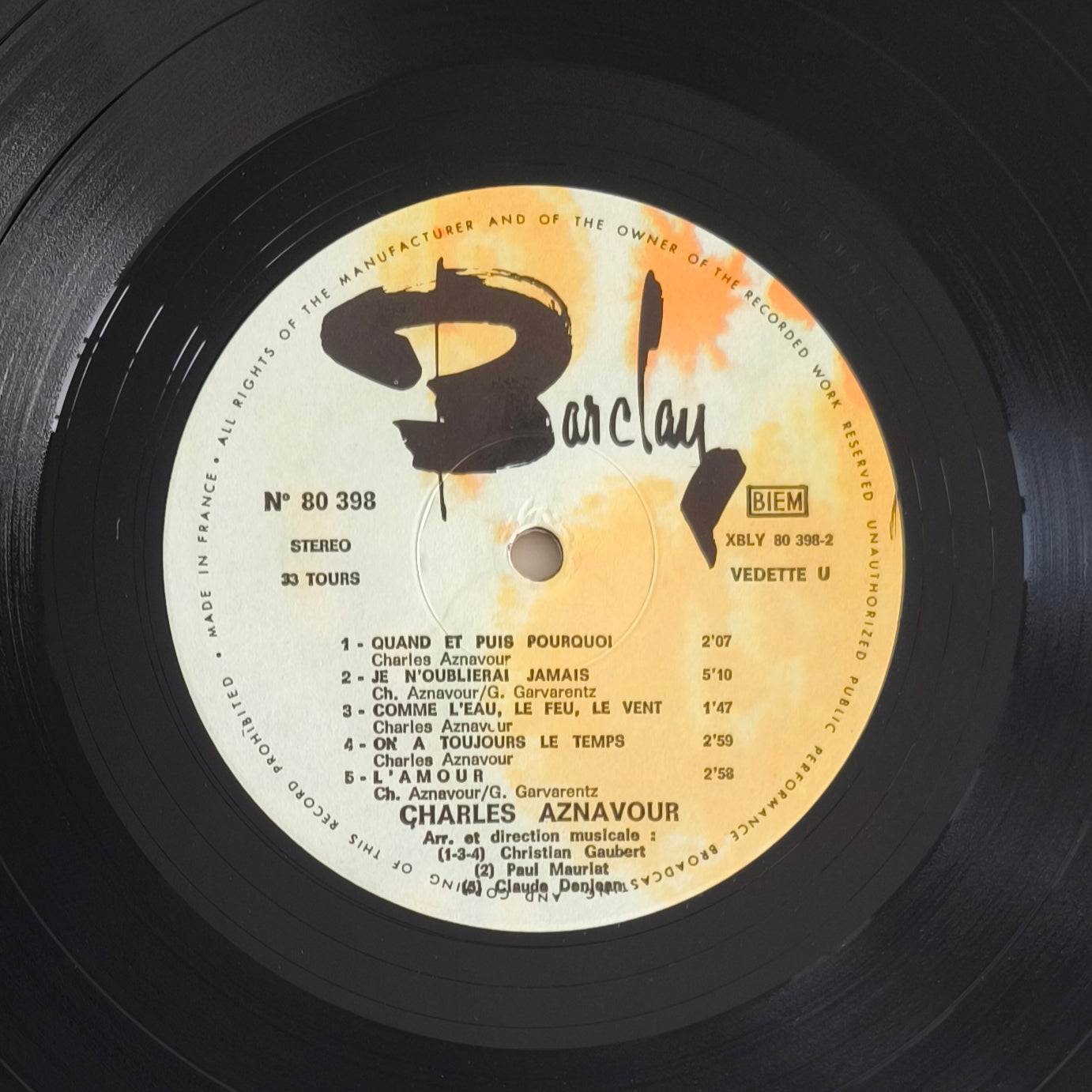CHARLES AZNAVOUR  - Désormais...