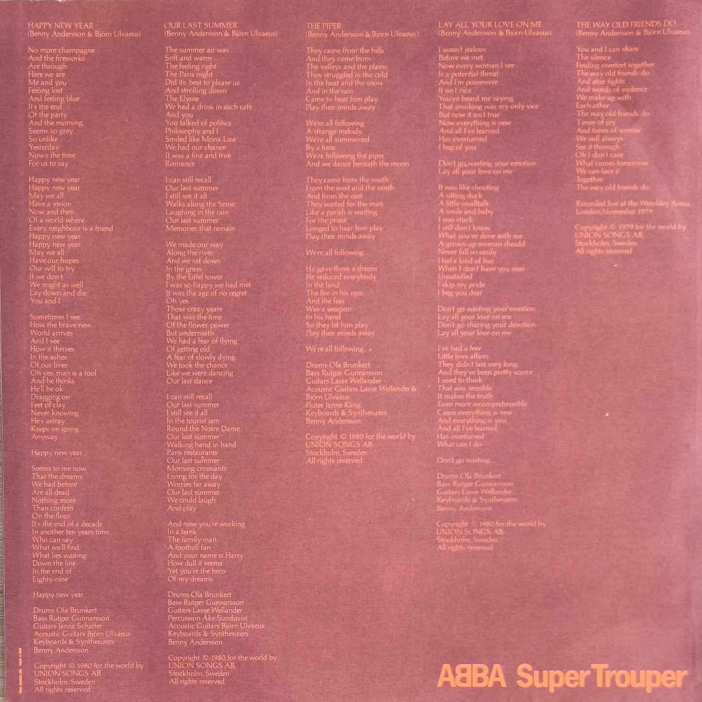 ABBA - Super Trouper