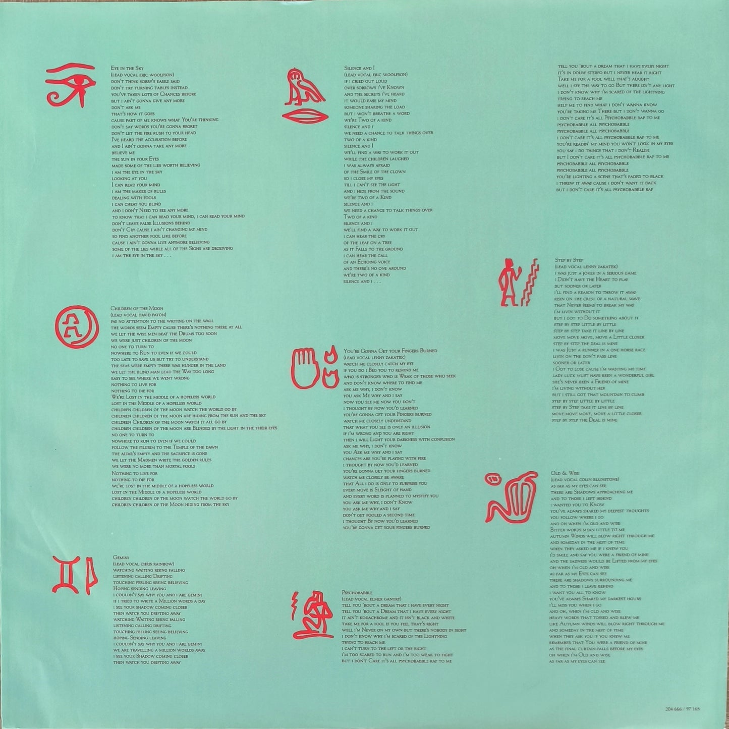 THE ALAN PARSONS PROJECT - Eye In The Sky