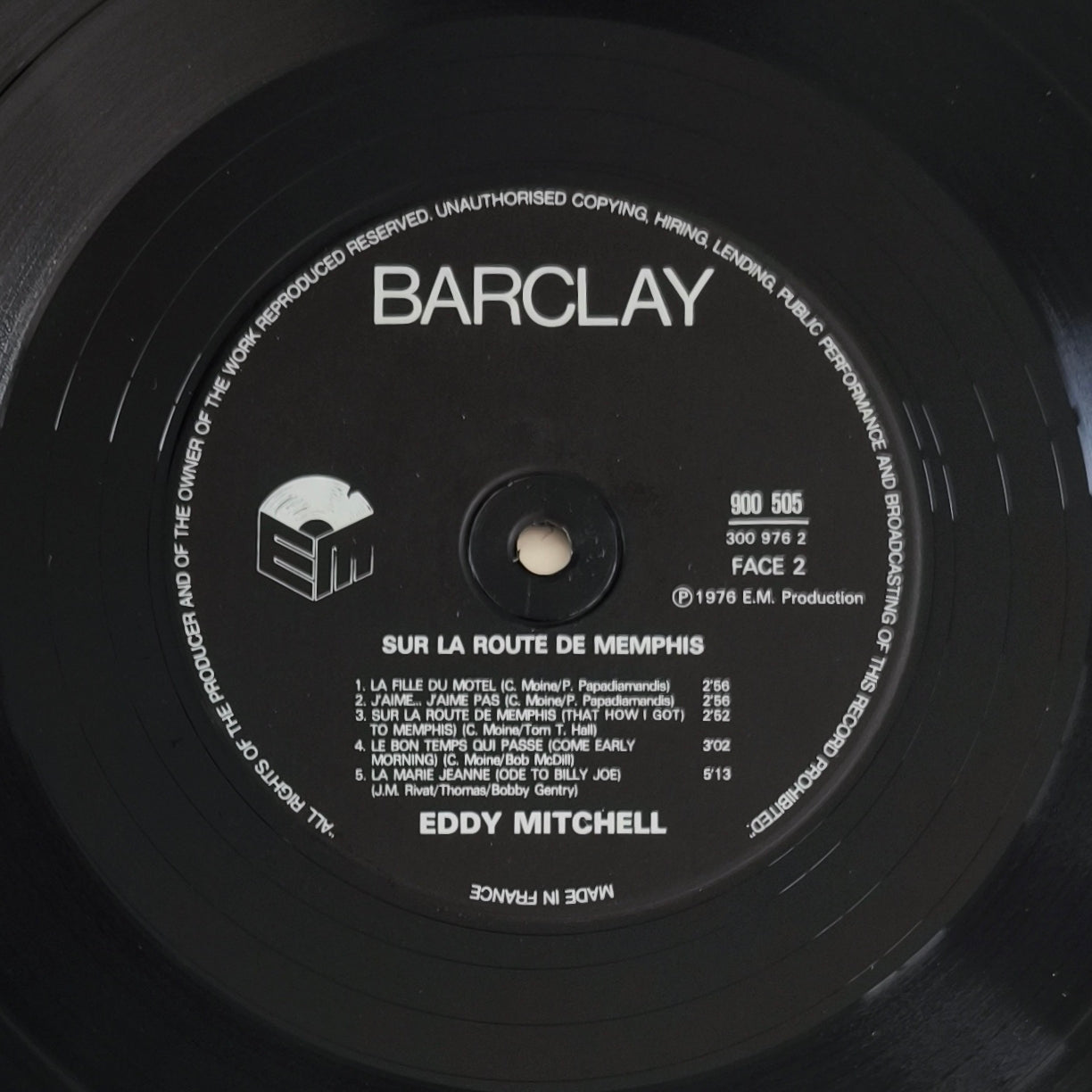 EDDY MITCHELL - Sur La Route De Memphis