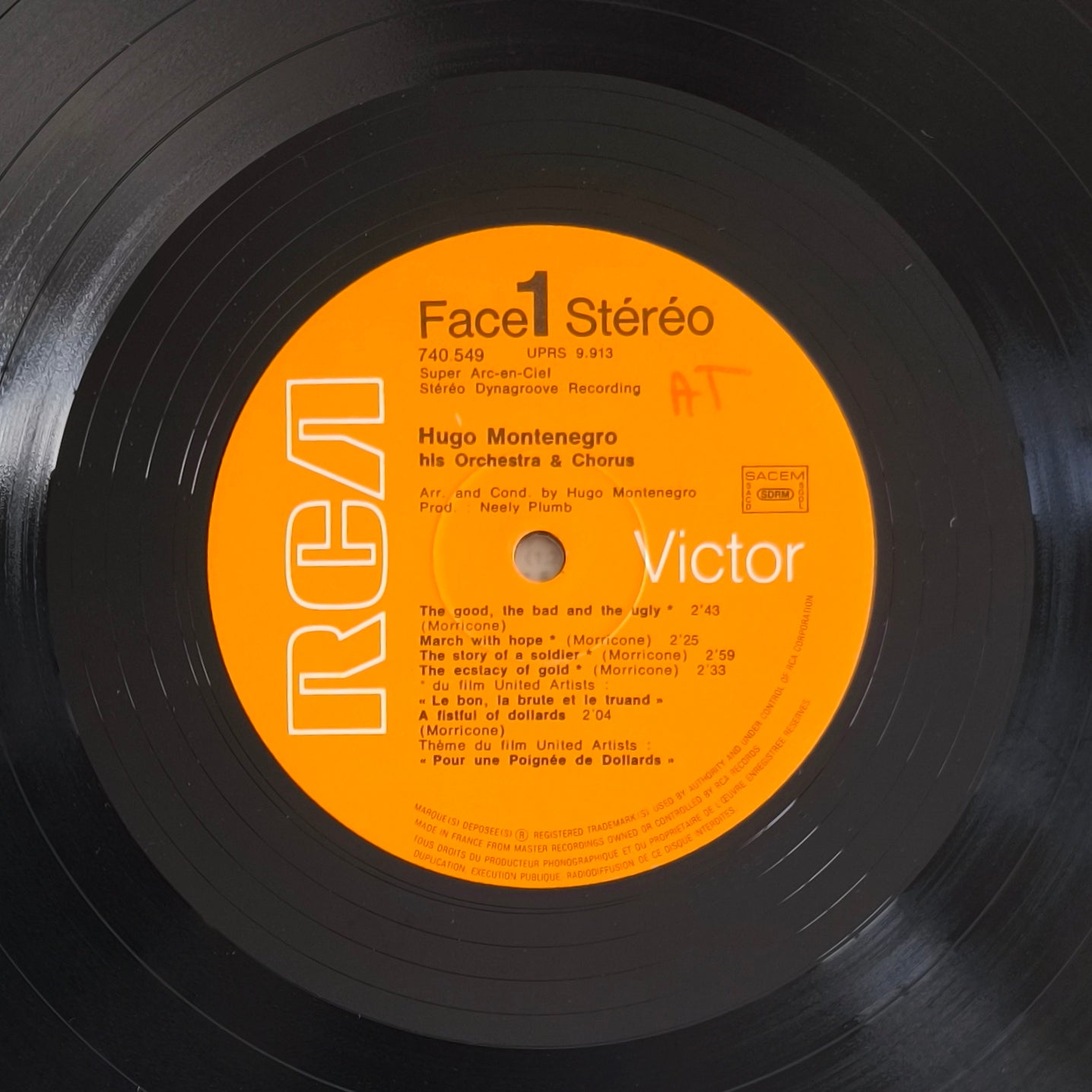 HUGO MONTENEGRO HIS ORCHESTRA & CHORUS - Musiques Originales Des Films United Artists