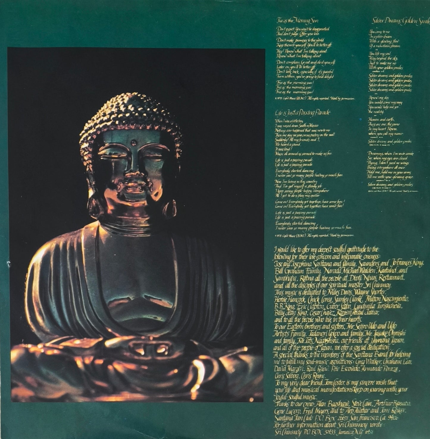 DEVADIP CARLOS SANTANA - Oneness (Silver Dreams - Golden Reality)