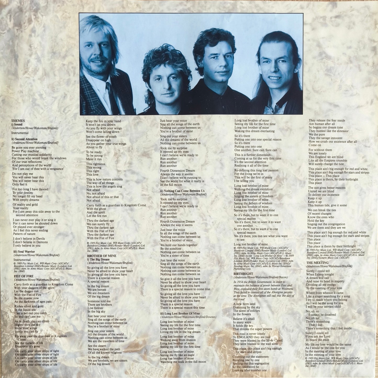 ANDERSON BRUFORD WAKEMAN HOWE- Anderson Bruford Wakeman Howe