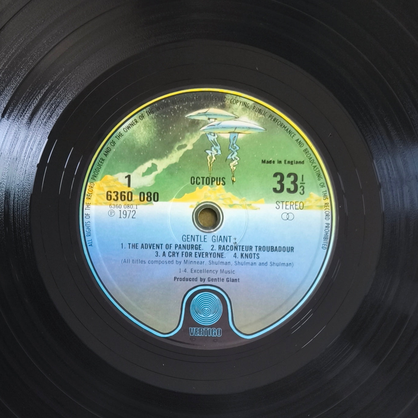 GENTLE GIANT - Octopus (pressage UK)