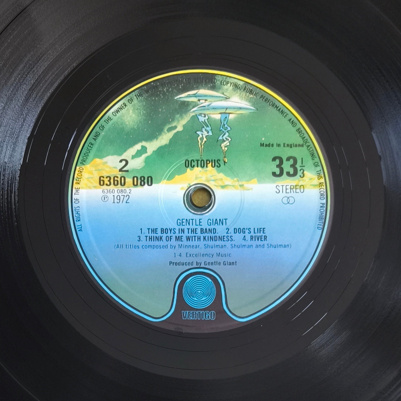 GENTLE GIANT - Octopus (pressage UK)