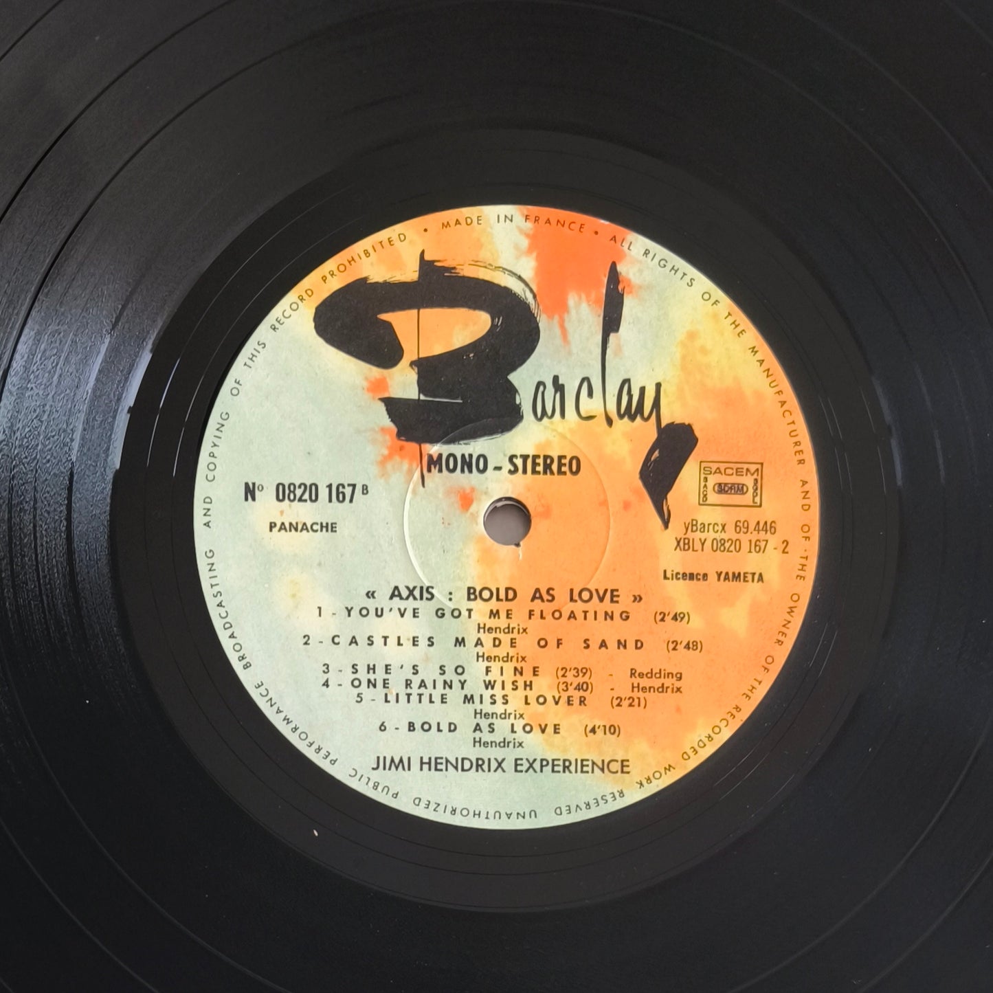 JIMI HENDRIX EXPERIENCE - Axis : Bold As Love