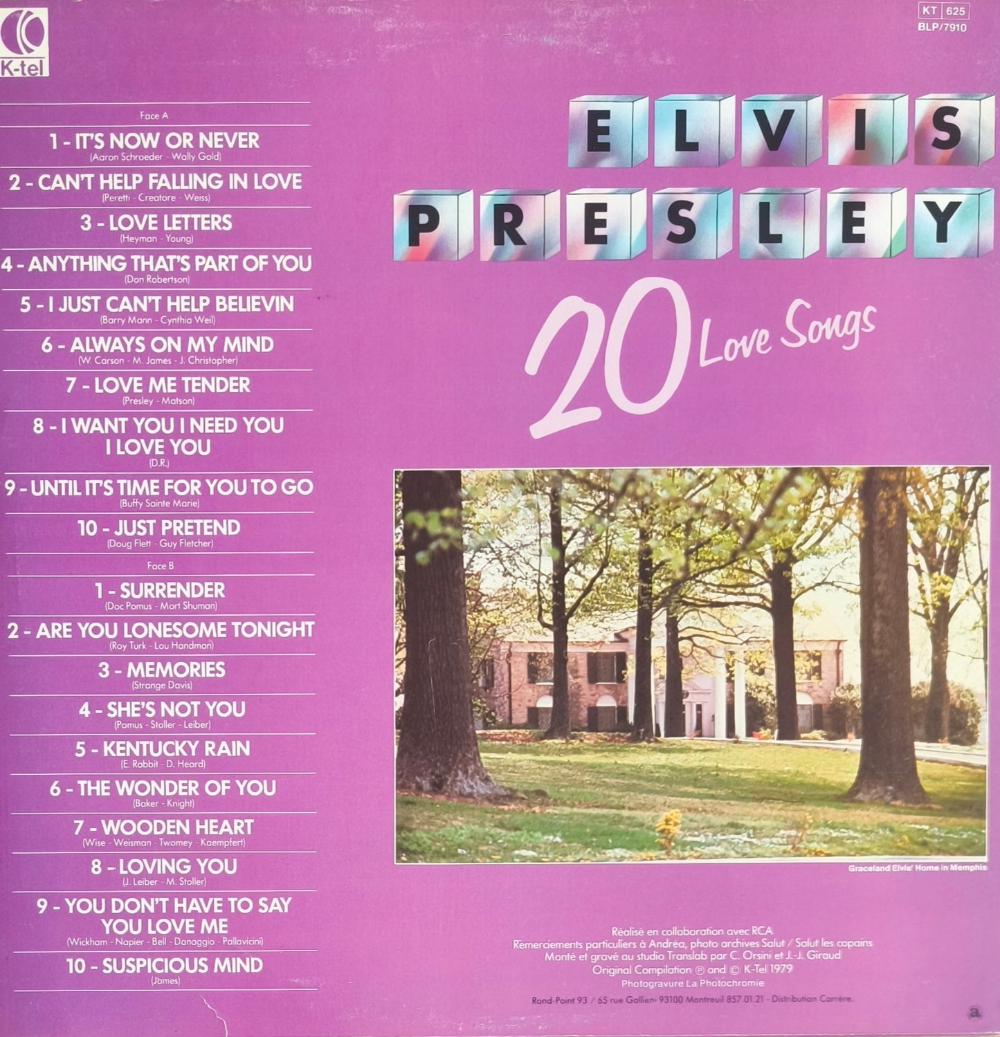 ELVIS PRESLEY - Rendez-Vous Avec Elvis (20 Love Songs)