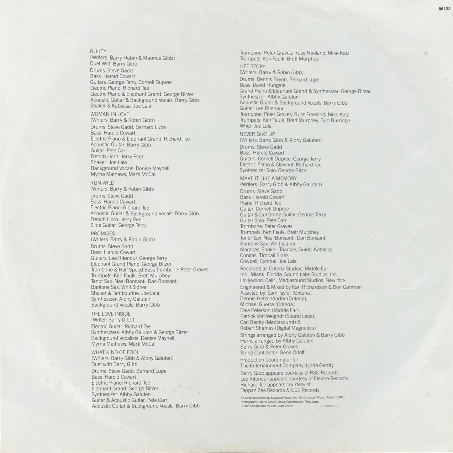 BARBRA STREISAND - Guilty