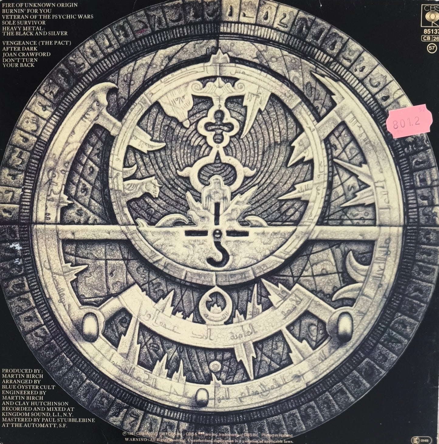 BLUE OYSTER CULT - Fire Of Unknown Origin