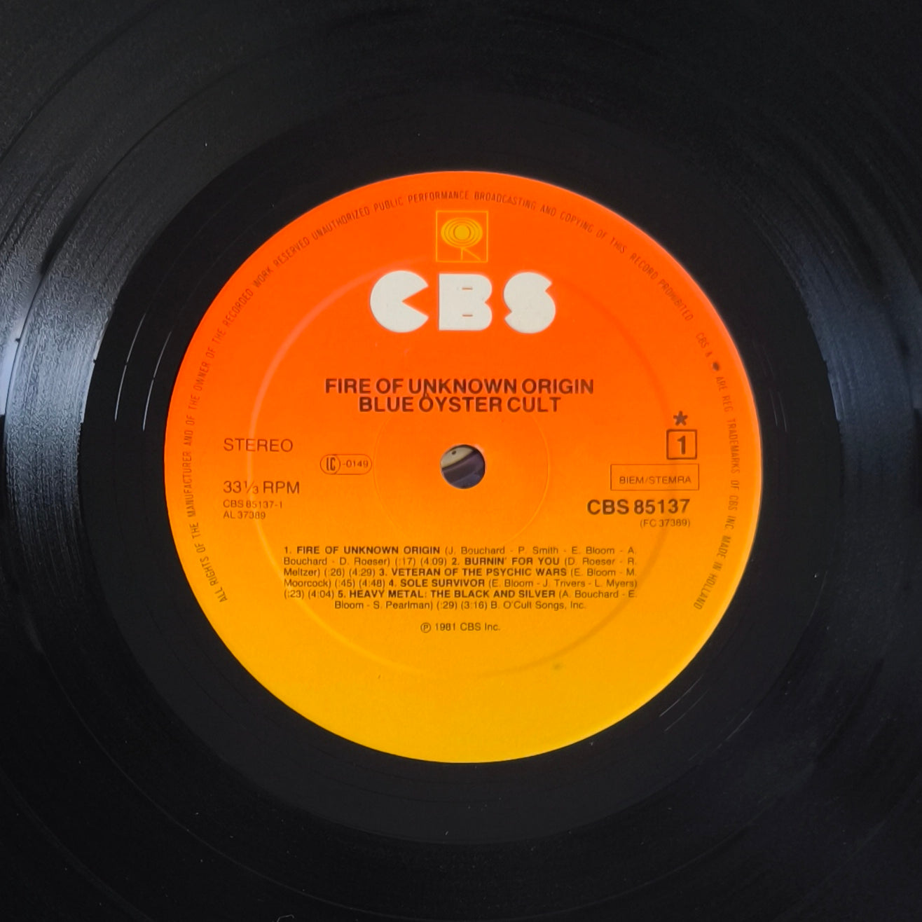 BLUE OYSTER CULT - Fire Of Unknown Origin