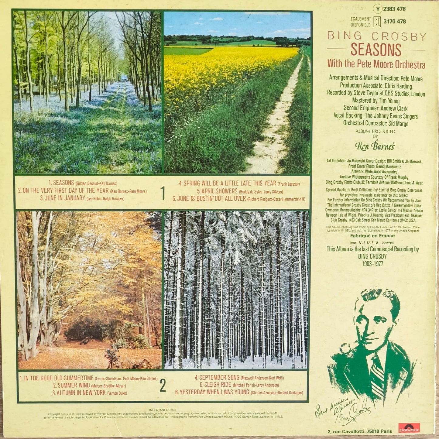 BING CROSBY - Seasons