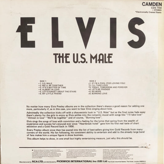 ELVIS PRESLEY - The U.S. Male (Pressage UK)