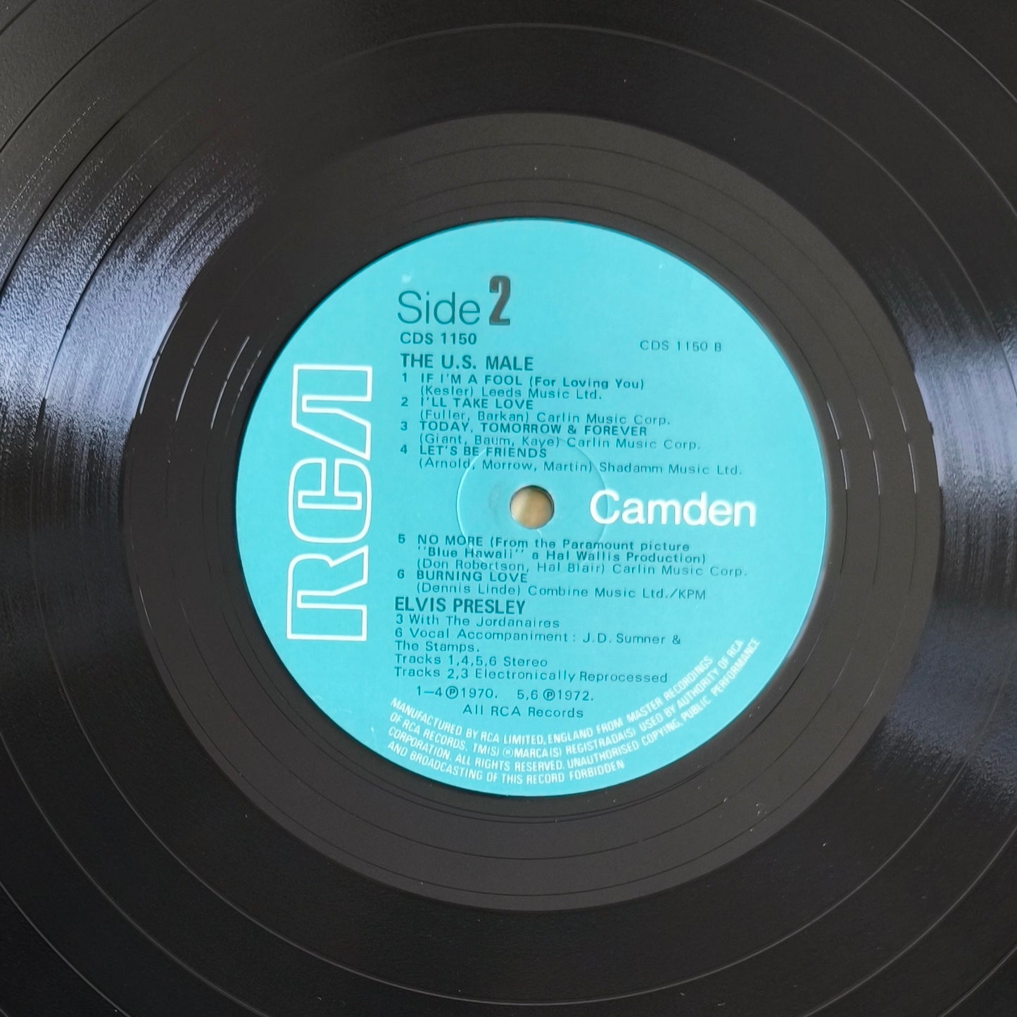 ELVIS PRESLEY - The U.S. Male (Pressage UK)