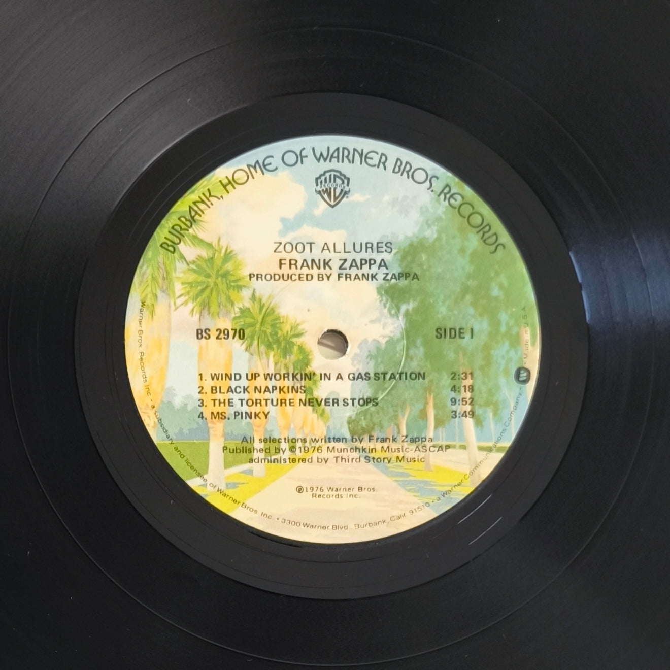 FRANK ZAPPA - Zoot Allures (Pressage US)