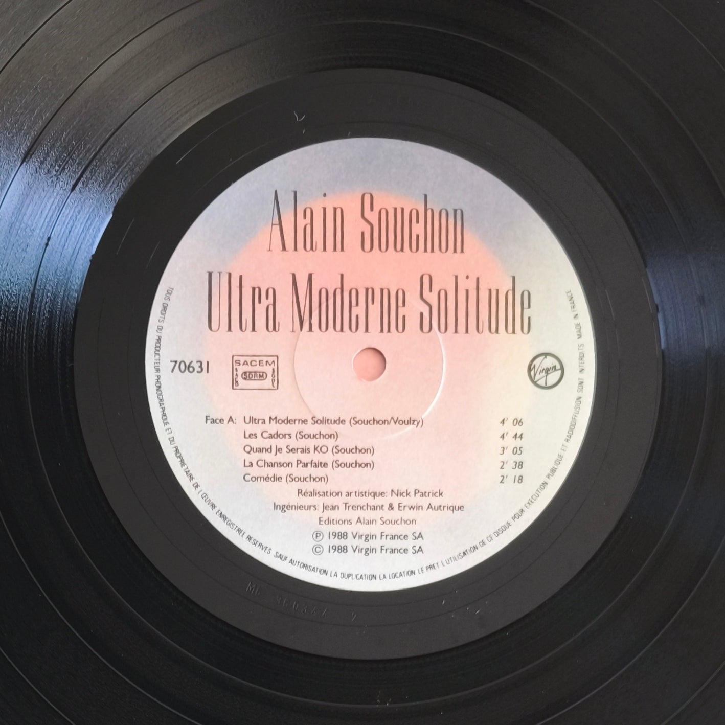 ALAIN SOUCHON - Ultra Moderne Solitude