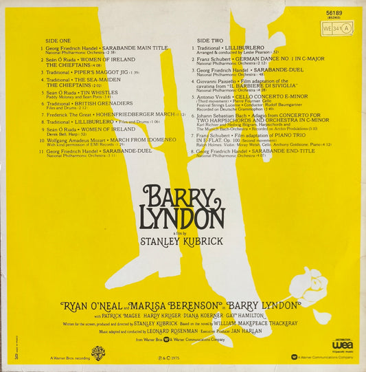 BARRY LYNDON - Music From The Soundtrack