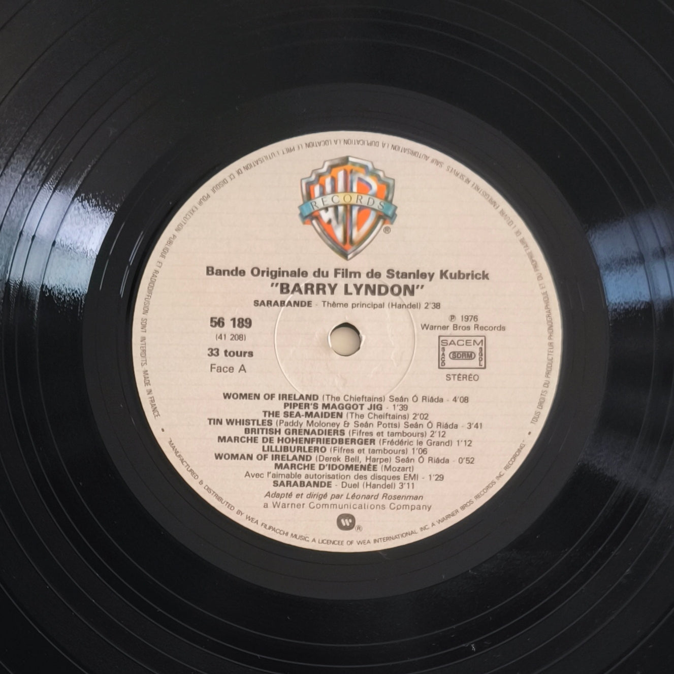BARRY LYNDON - Music From The Soundtrack