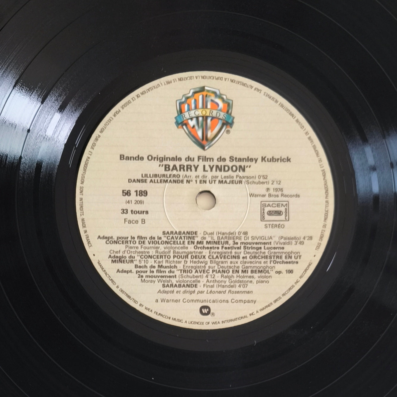 BARRY LYNDON - Music From The Soundtrack