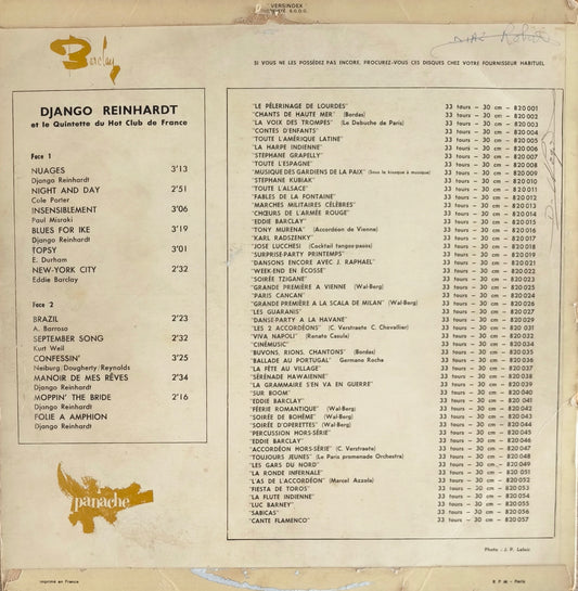 DJANGO REINHARDT - Django Reinhardt Et Le Quintette Du Hot Club De France