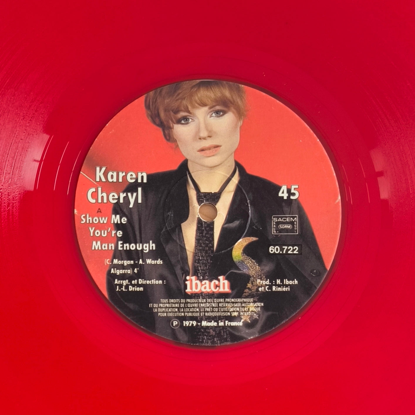 KAREN CHERYL - Show Me You're Man Enough (Disque Couleur Rouge)