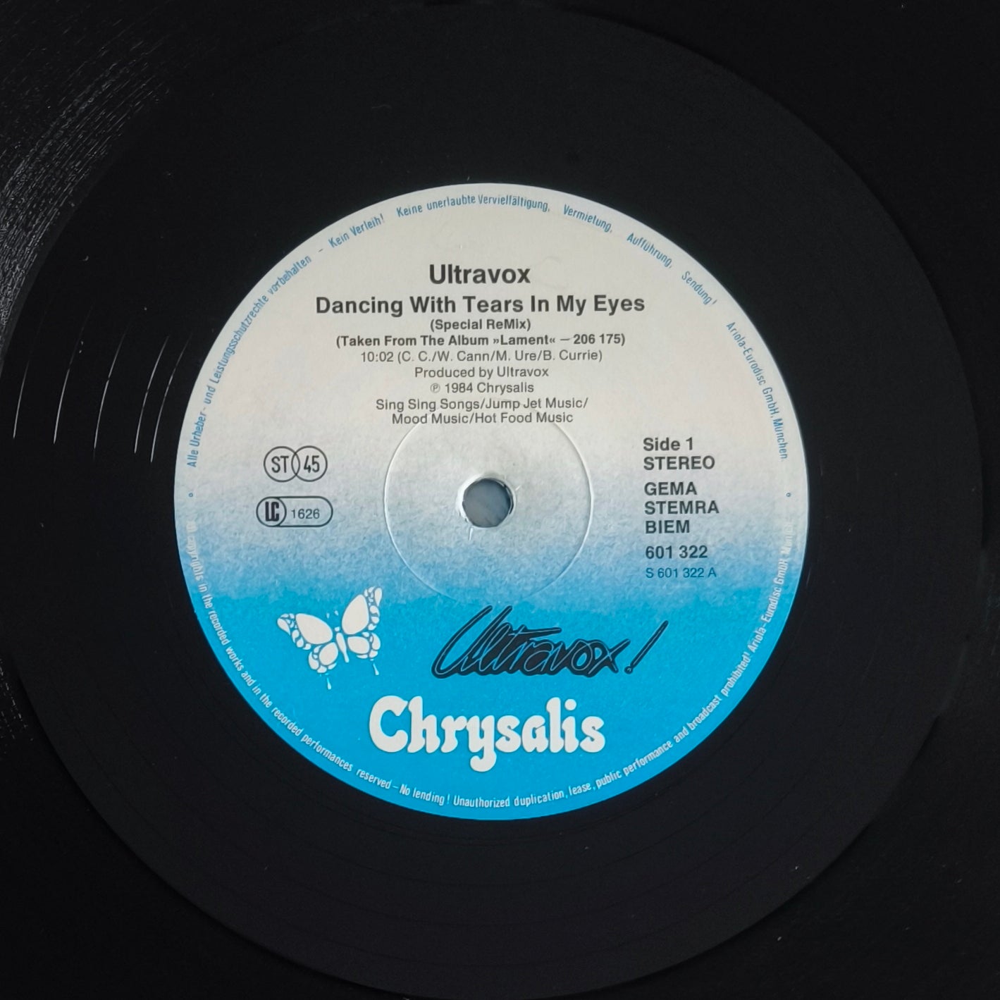 ULTRAVOX -  Dancing With Tears In My Eyes (Special Re-Mix)