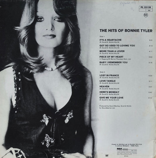 BONNIE TYLER - The Hits Of Bonnie Tyler