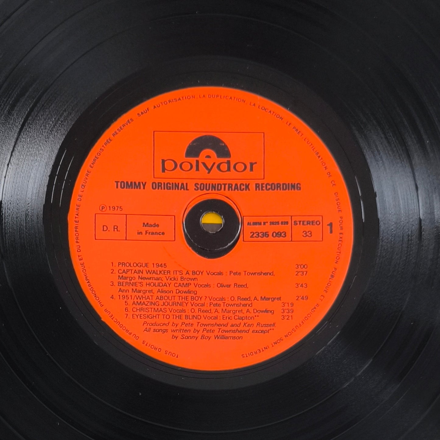 TOMMY - Original Soundtrack Recording