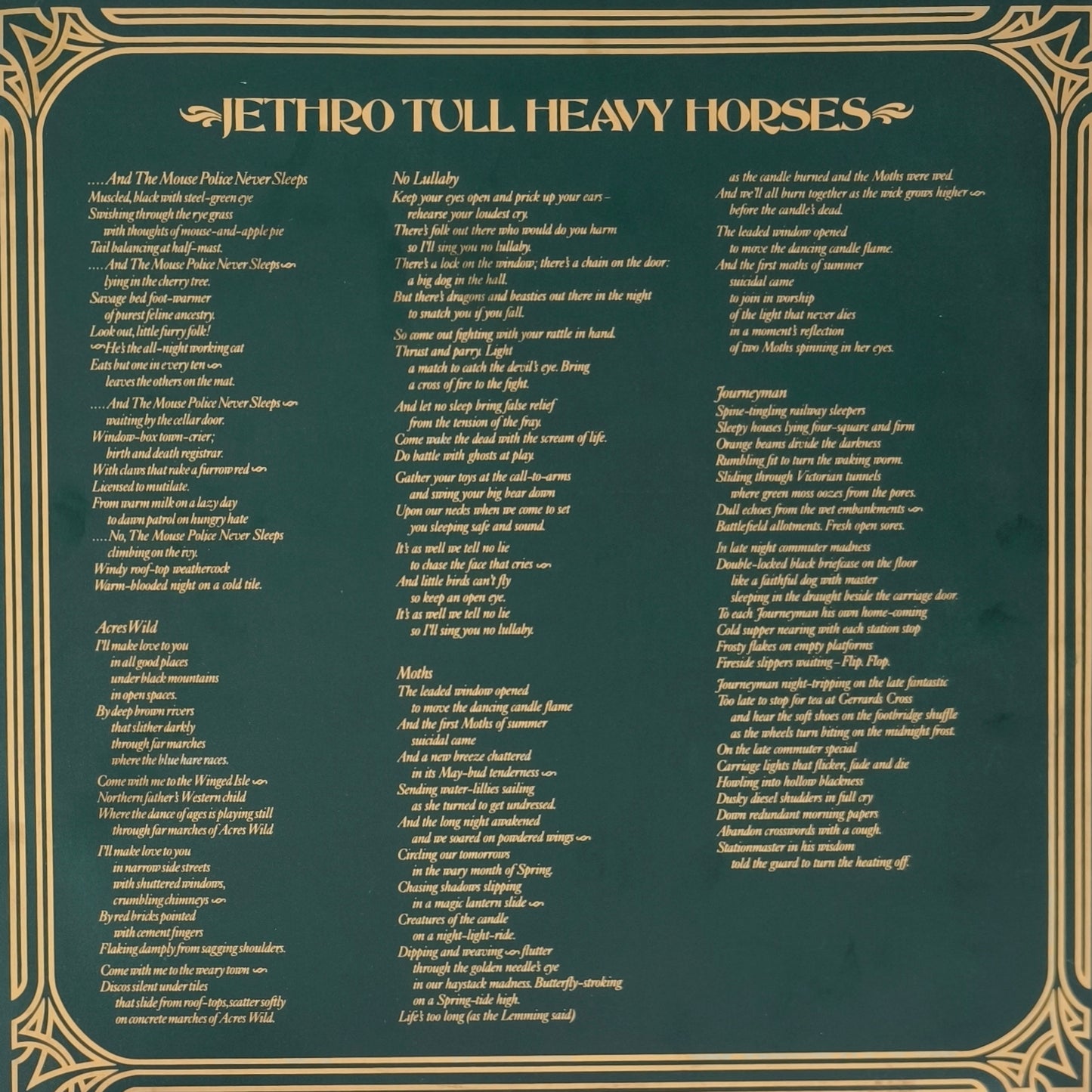 JETHRO TULL - Heavy Horses