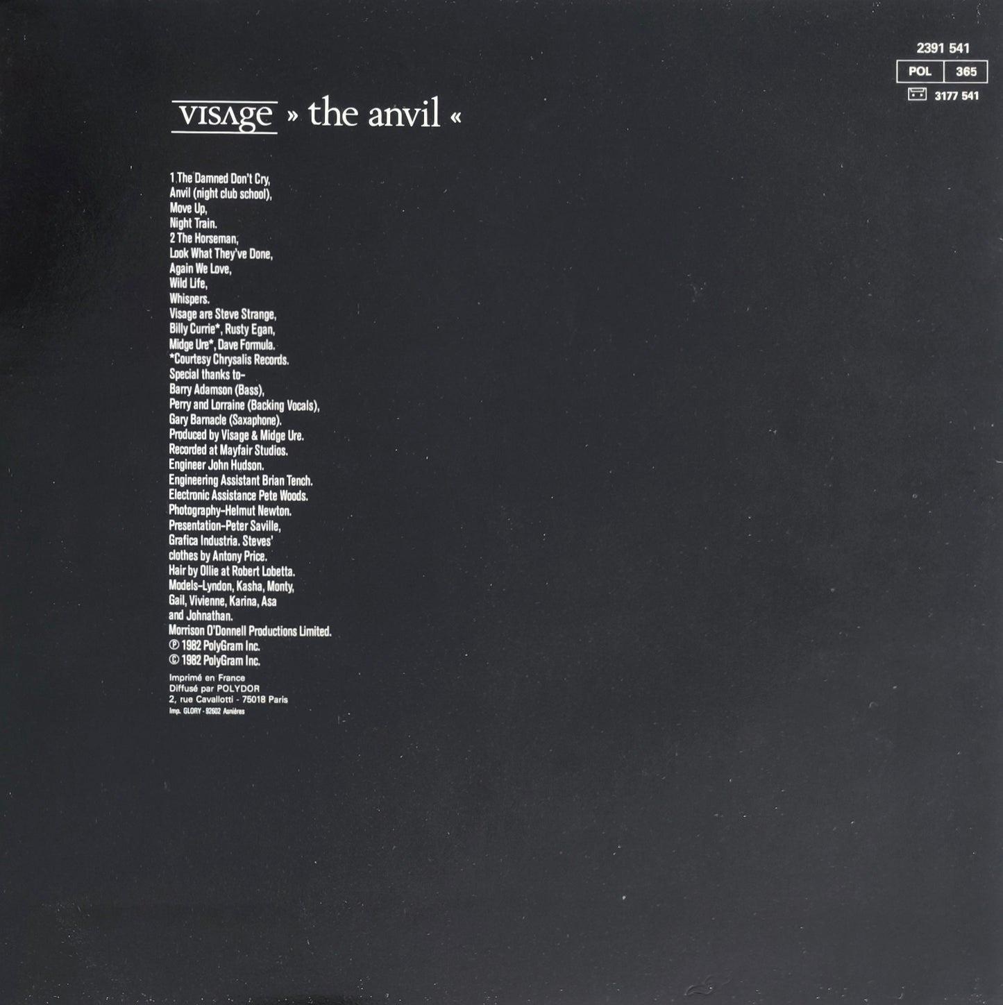 VISAGE - The Anvil