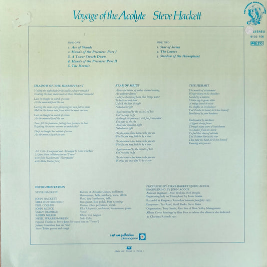 STEVE HACKETT - Voyage Of The Acolyte