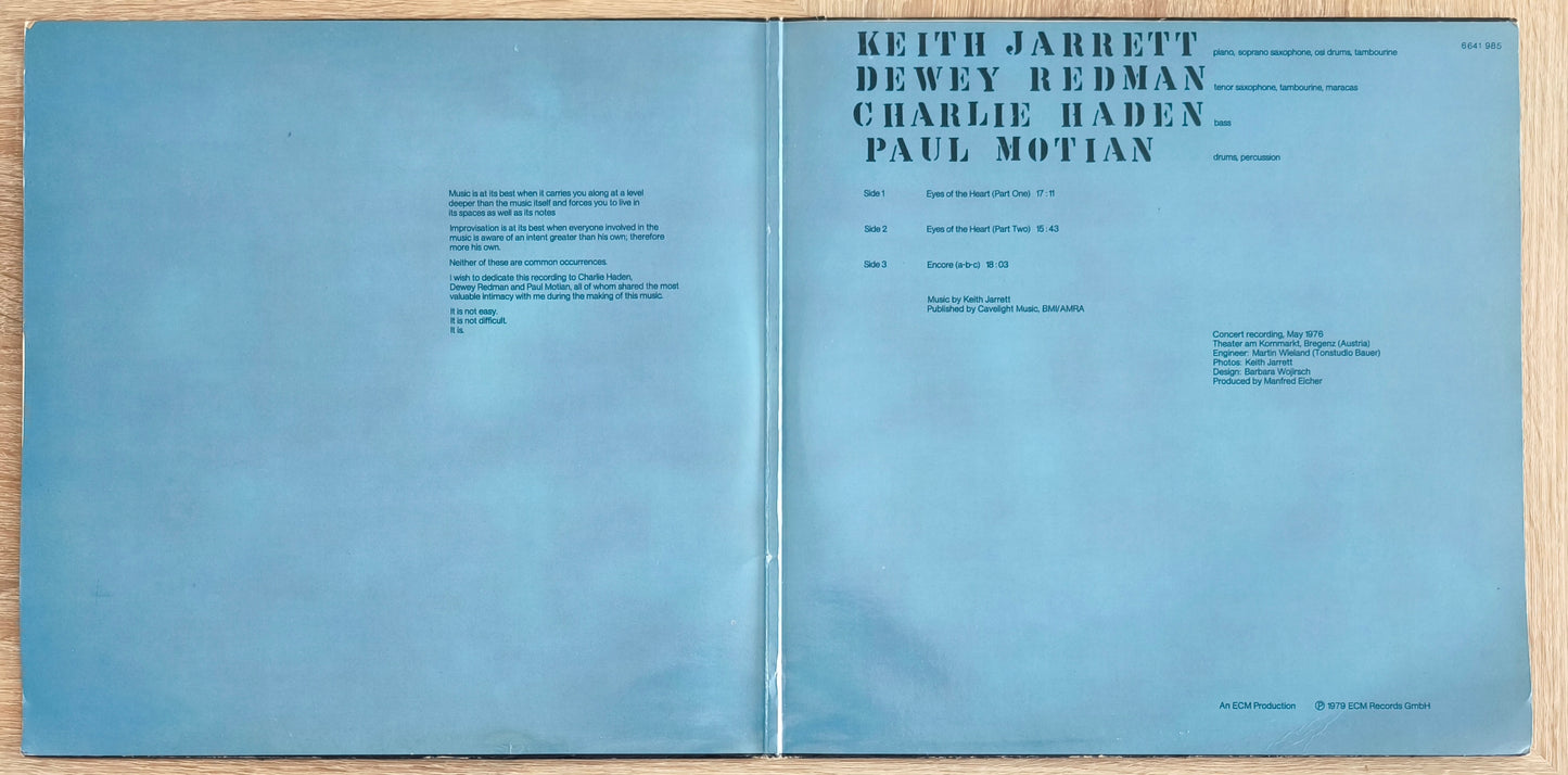 KEITH JARRETT - Eyes Of The Heart
