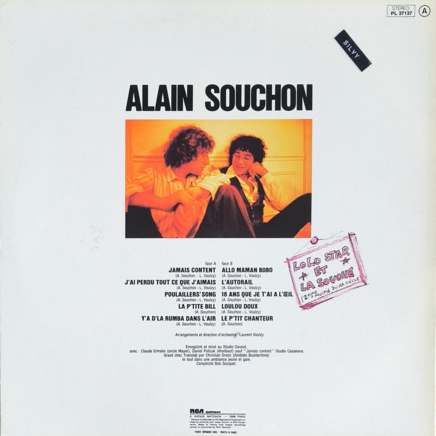 ALAIN SOUCHON - Jamais content