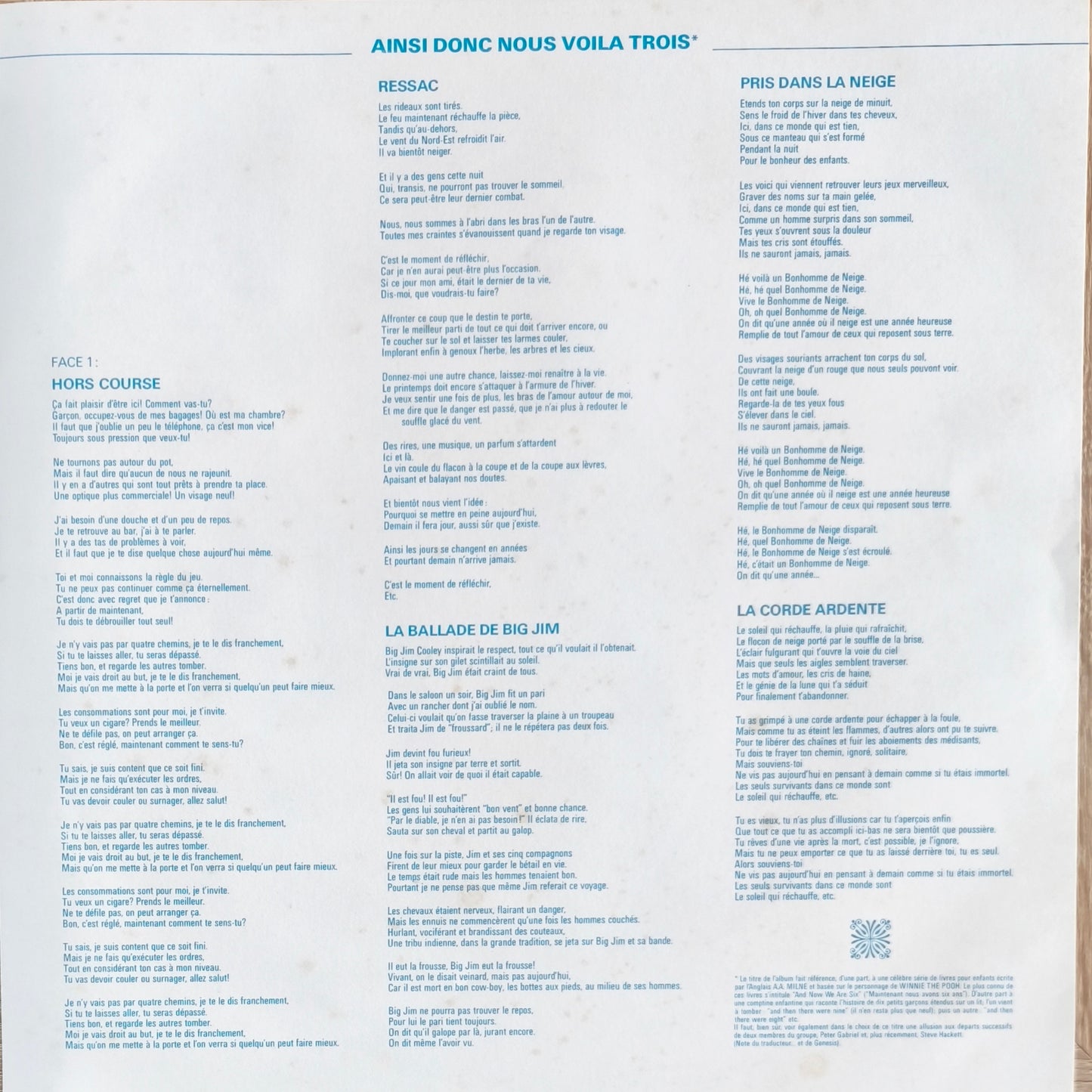 GENESIS - ...And Then There Were Three…