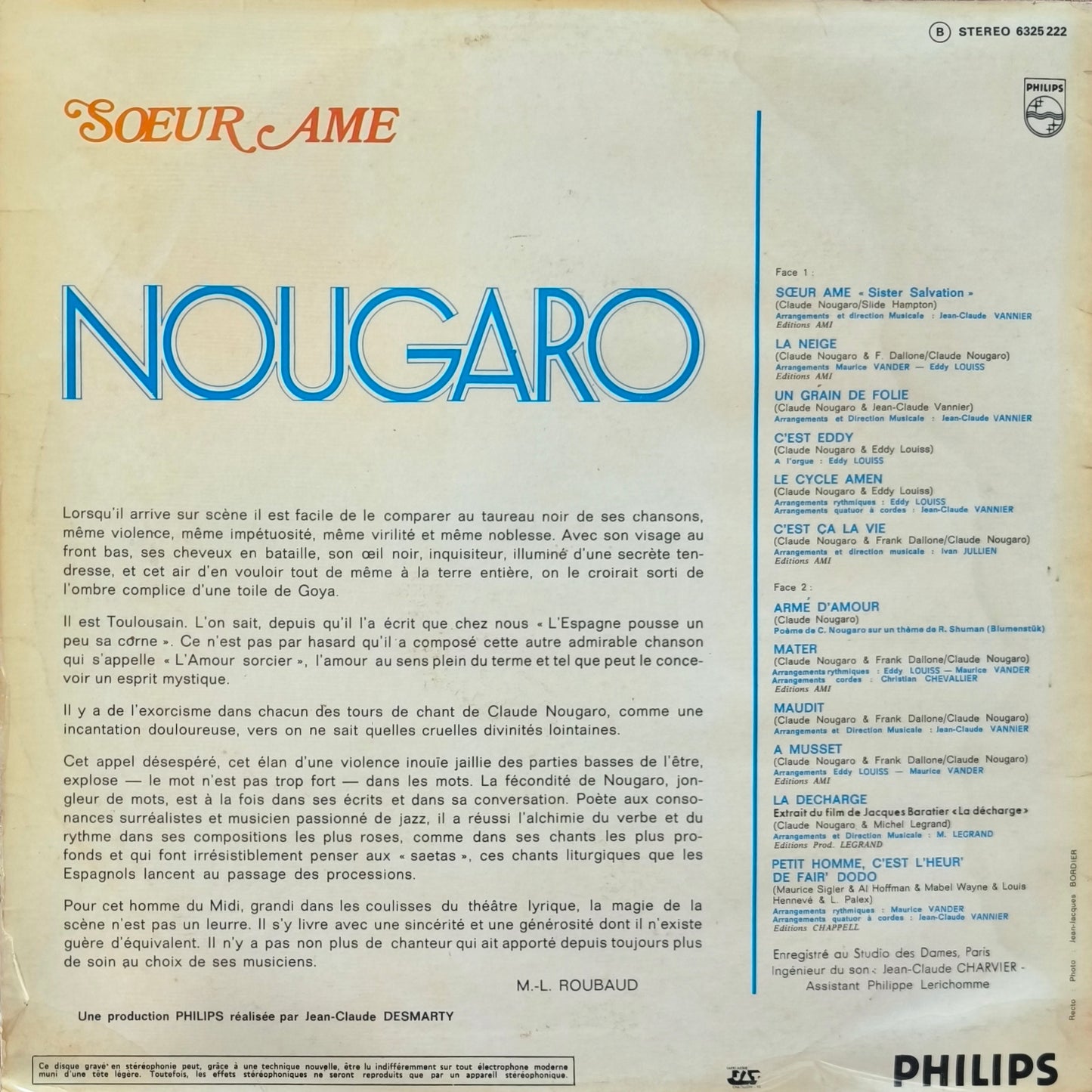 CLAUDE NOUGARO - Sœur Âme