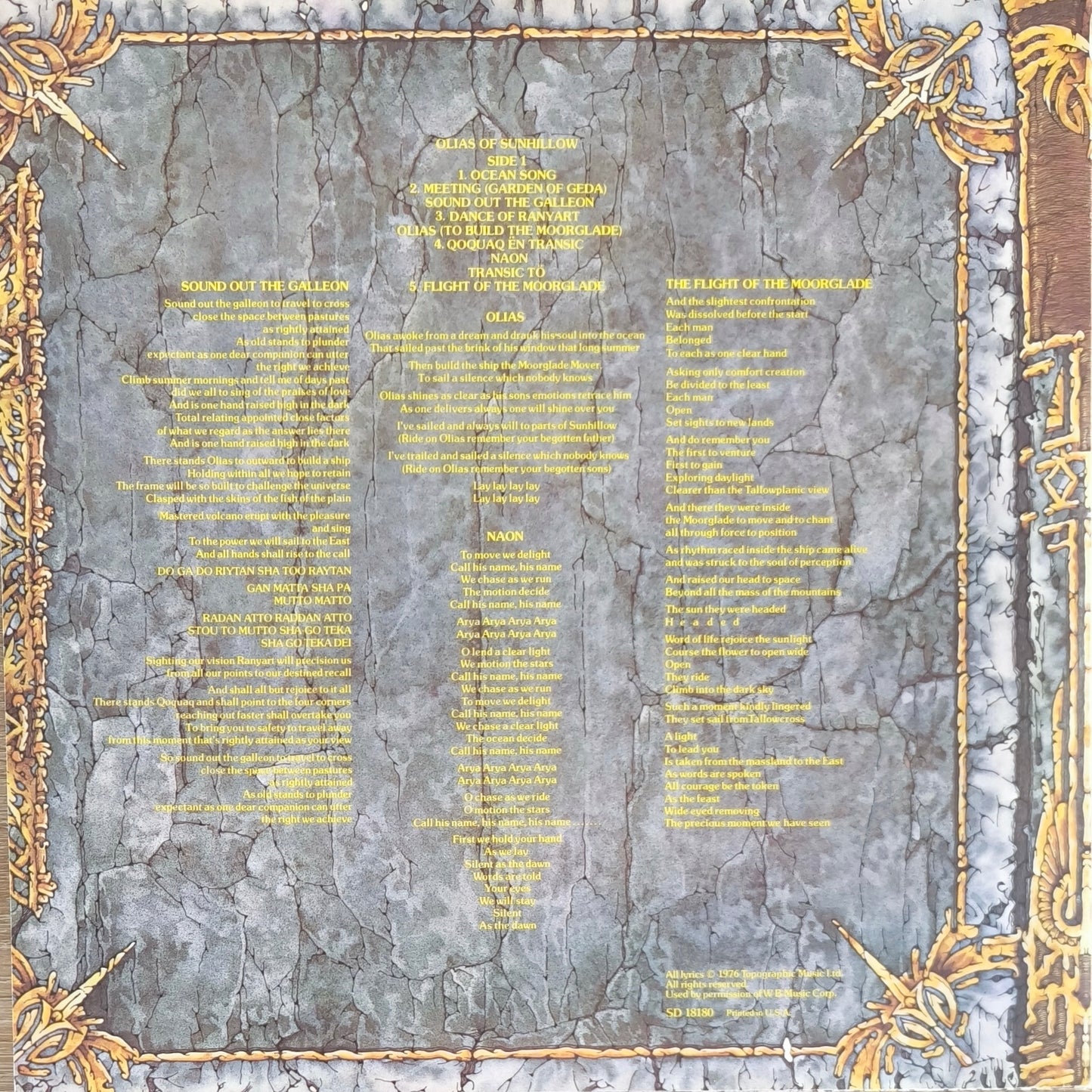JON ANDERSON - Olias Of Sunhillow