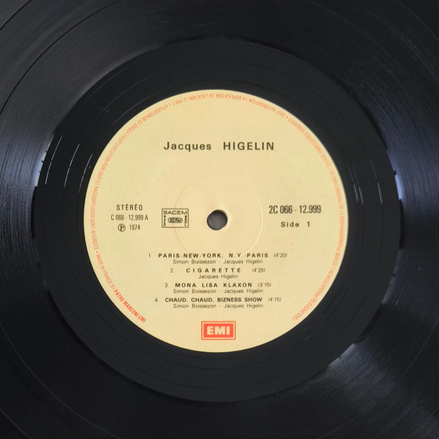 JACQUES HIGELIN - BBH 75