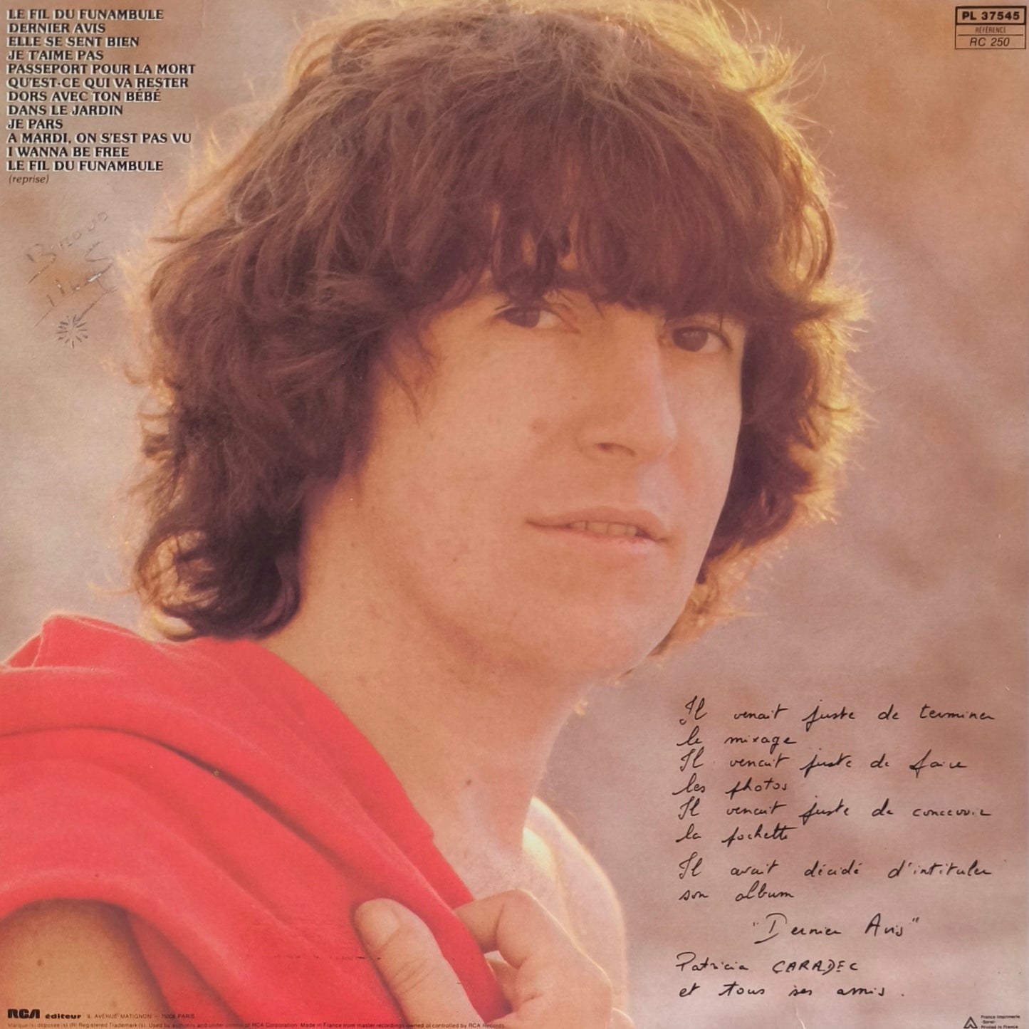 JEAN MICHEL CARADEC - Dernier Avis