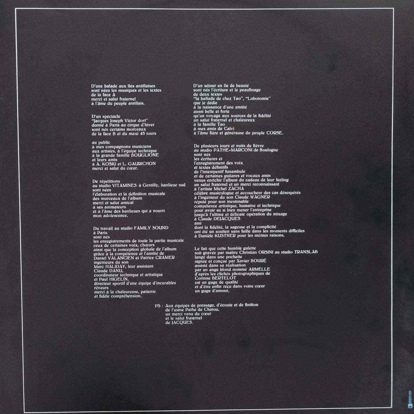 JACQUES HIGELIN - Higelin 82