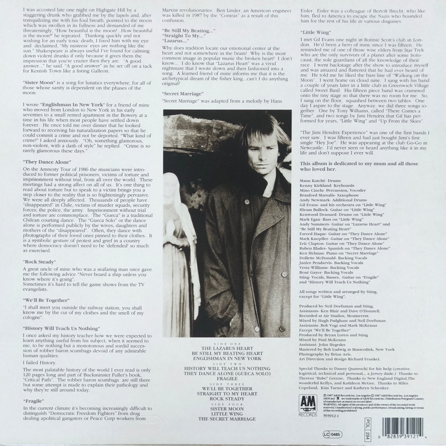 STING - ...Nothing Like The Sun