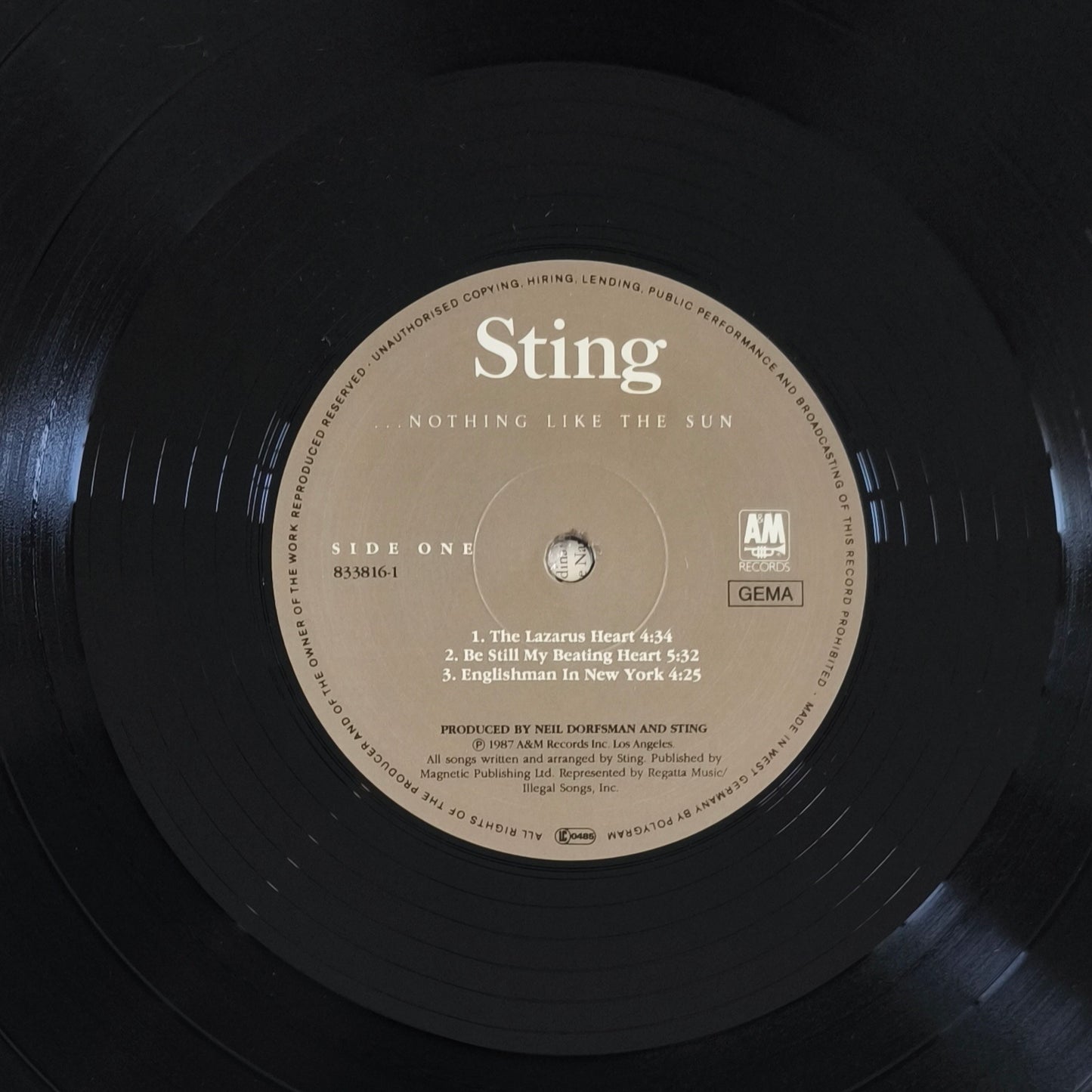 STING - ...Nothing Like The Sun