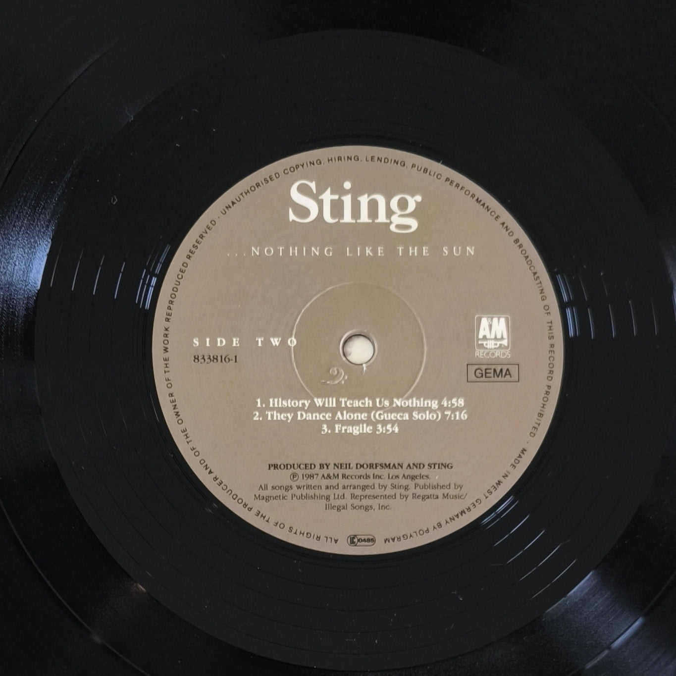 STING - ...Nothing Like The Sun