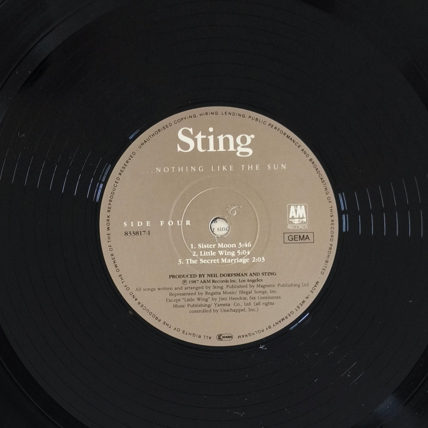 STING - ...Nothing Like The Sun